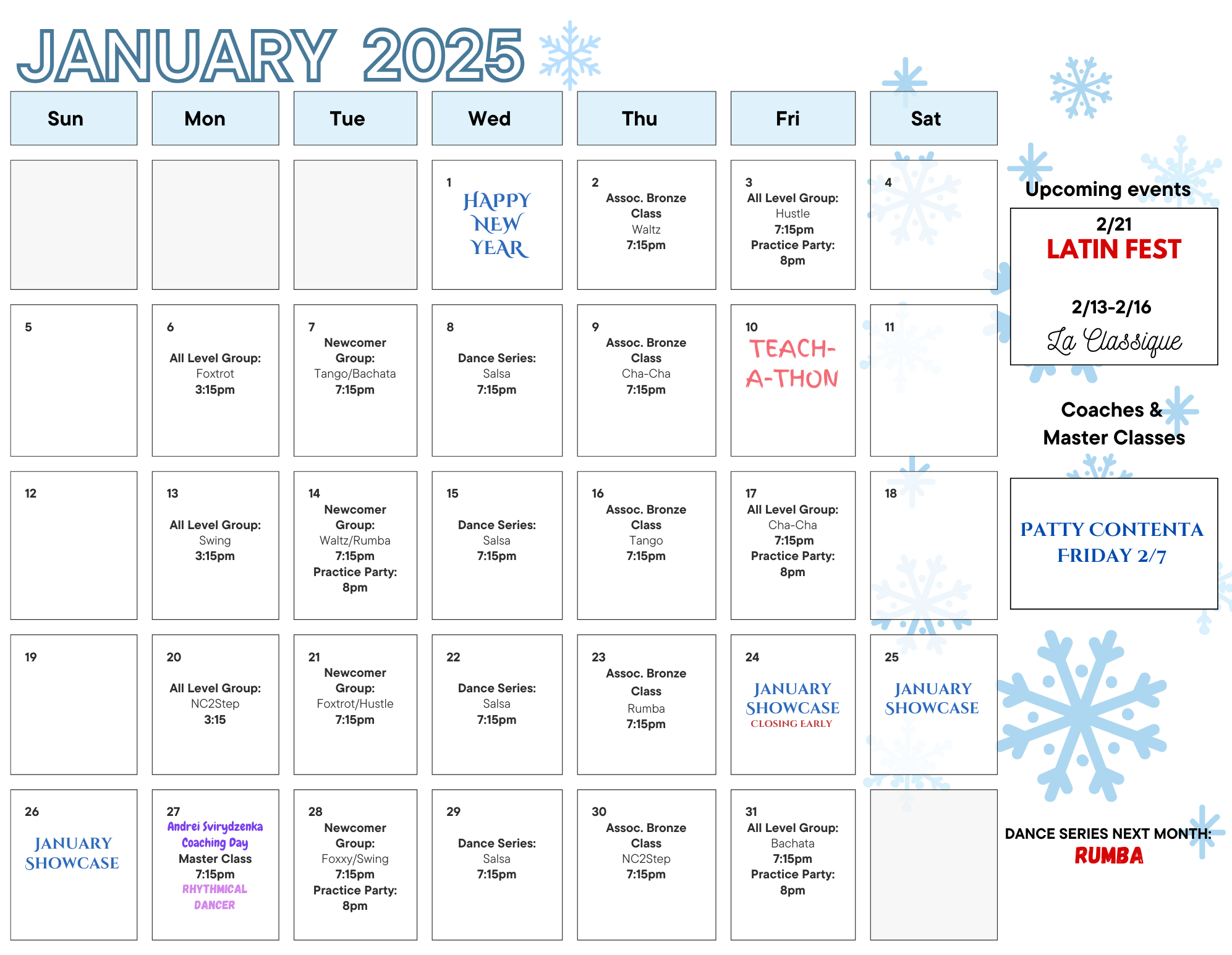 January 2025 Calendar