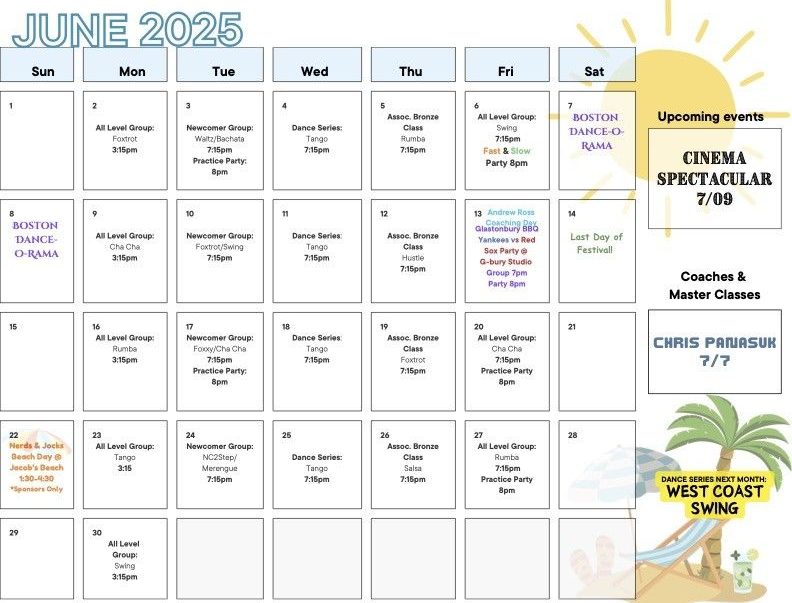 june 2025 events calendar